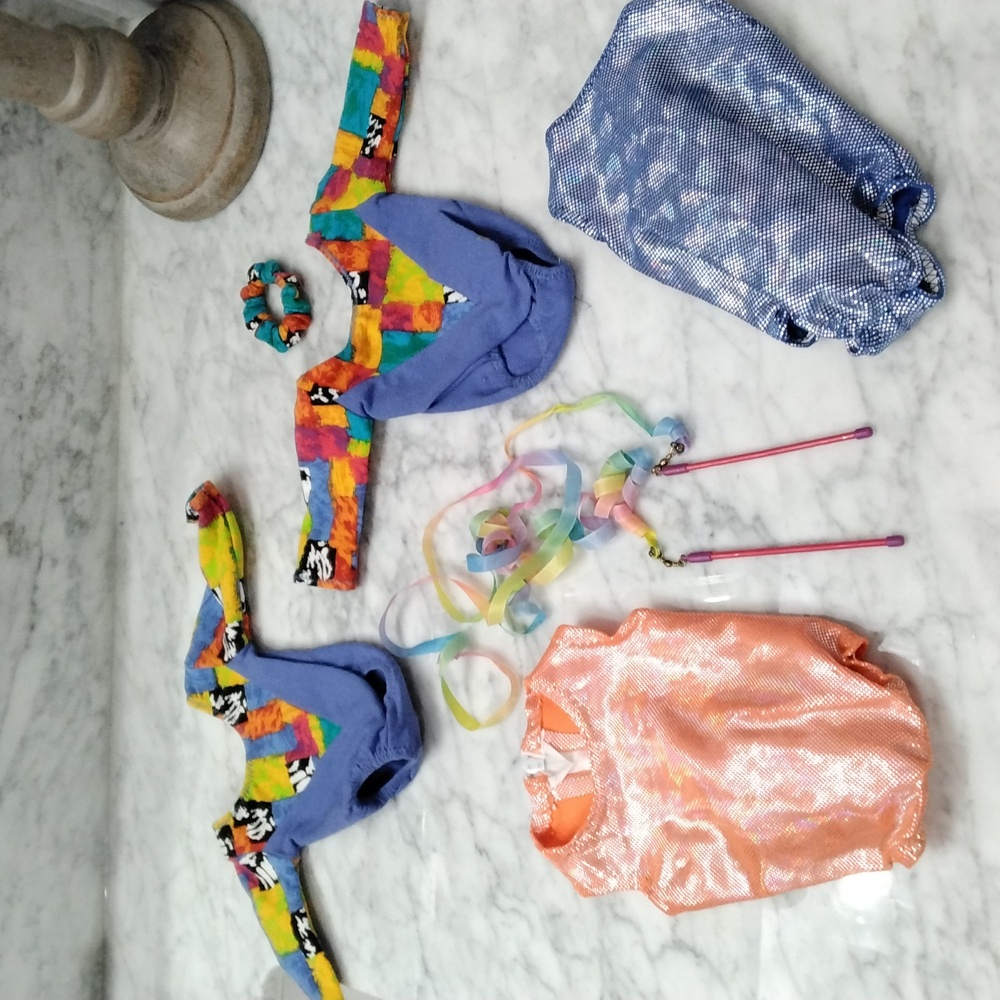 Colorful doll Gymnastics Leotards and Accessories